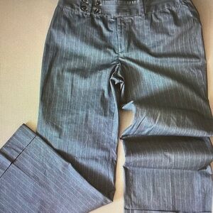 Banana Republic Factory Charcoal Pinstripe Trousers